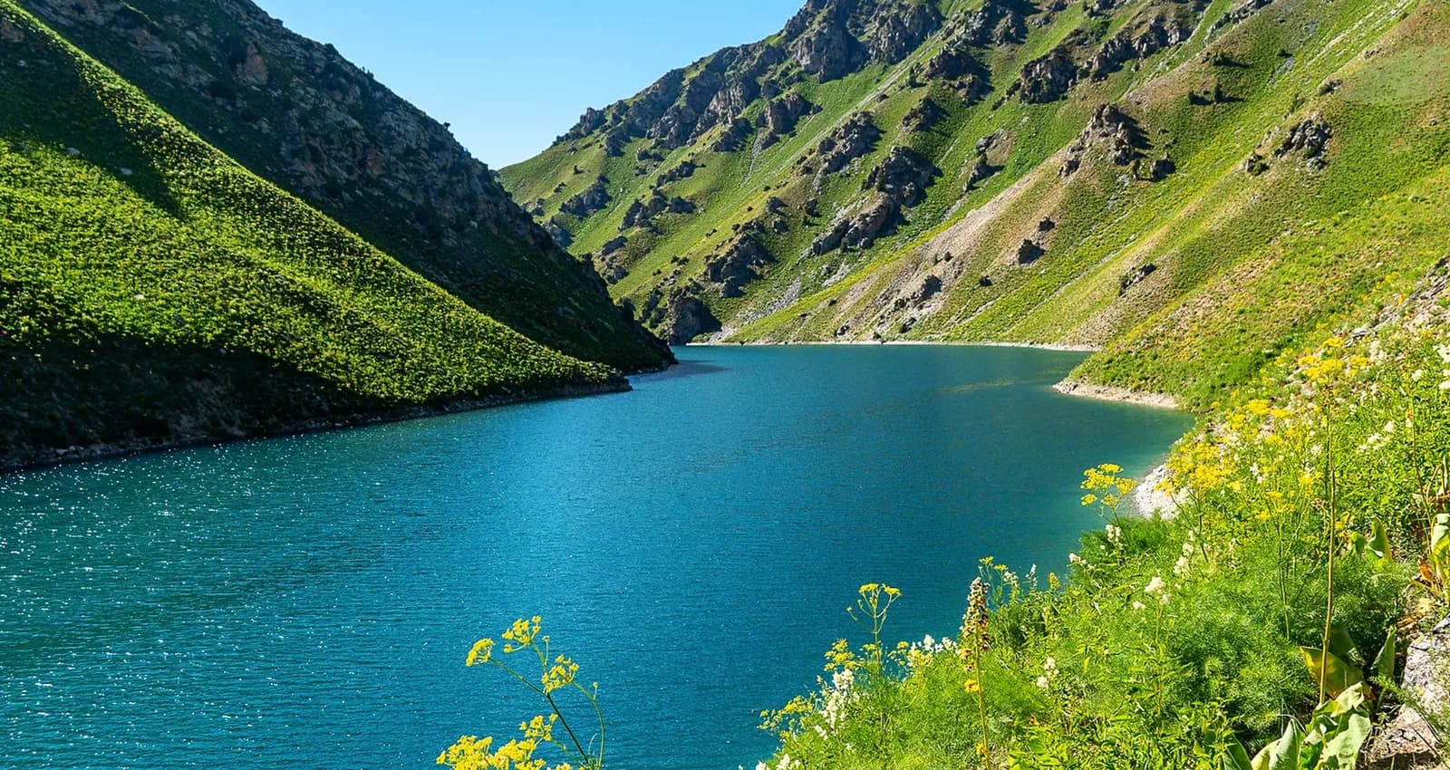 Badak lake in the Ugam-Chatkal mountains