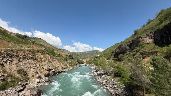 Mountain river in Zaamin National Park