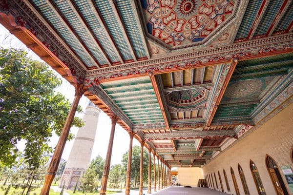 Painted ceilings of the Jami complex, Andijan