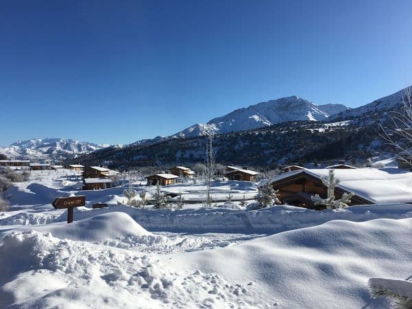 Amirsoy mountain resort in winter