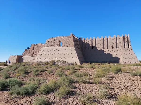 Toprak-Kala fortress walls, ancient Khorezm