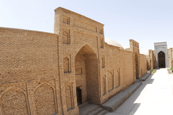 Brick corridors of the Sultan Saodat ensemble, Termez